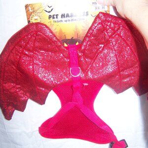 Toy Time NWT Red Sparkly Dragon Harness Sz L